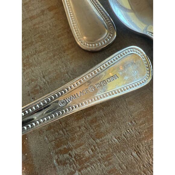 Wallace Continental Bead 18/10 Stainless Flatware 11-Piece Replacement Set - Picture 3 of 5